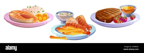 Image result for Cartoon Main Course Meals