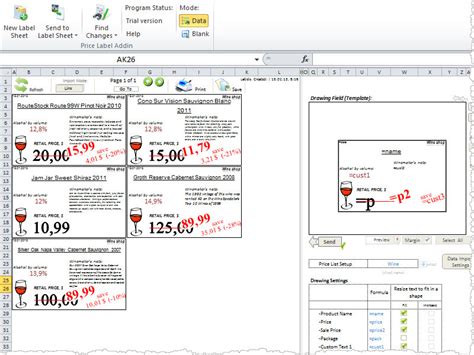 Image result for Table Design Excel Label Template