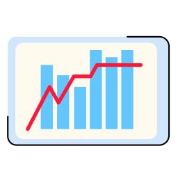 Image result for Bar Graph Sticker Icon