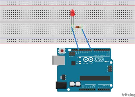 Toradh íomhá ar LED On/Off Arduino Code