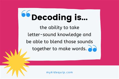 Image result for Example of Decoding Words