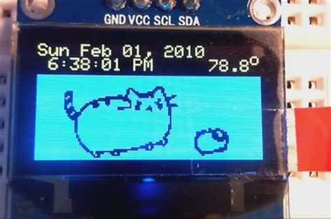 Résultat d’images pour Arduino OLED Screen Clock