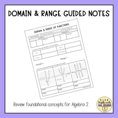 Image result for Domain and Range of Functions PDF