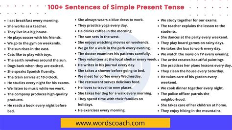 Image result for Simple Present Tense Sentence Pattern