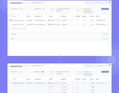 Résultat d’images pour Purchase Order Management Interface