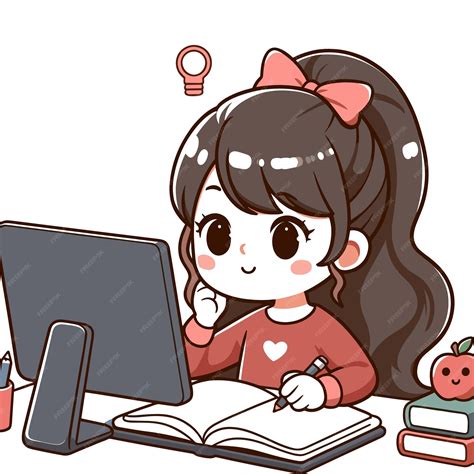 Afbeeldingsresultaten voor Girl Learning Vector
