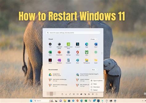 Image result for Restart Computer Windows 11 Home Screen