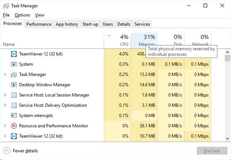 Image result for Task Manager Processes Memory