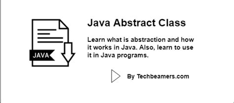 Image result for Simple Example of Abstract Class in Java