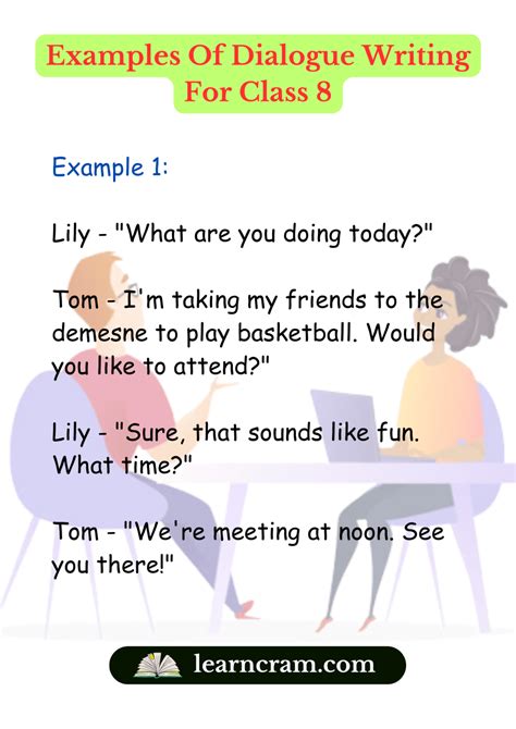 Image result for 6 Part Dialogue Examples