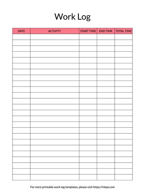 Image result for Weekly Work Log