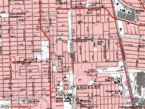 Image result for 90002 Zip Code Map