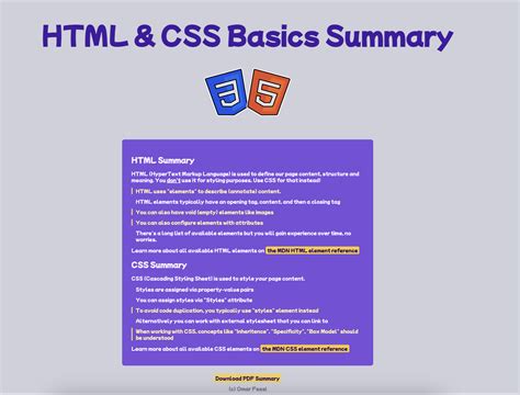 Image result for HTML Code Summary