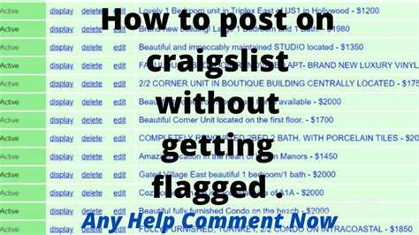 Toradh íomhá ar How to Create a Craigslist Post