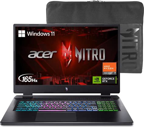 Amazon.com: Acer Nitro 17 Gaming Laptop | AMD Ryzen 7 7840HS Octa-Core ...