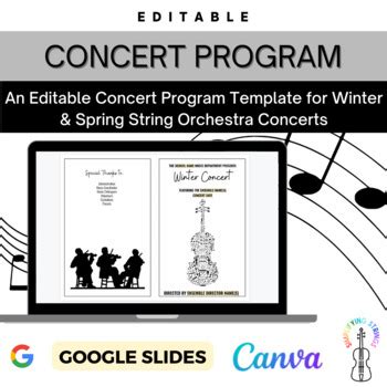 Image result for Orchestra Concert Program Template