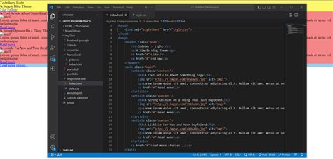 Image result for vs Code.html Screen Shot