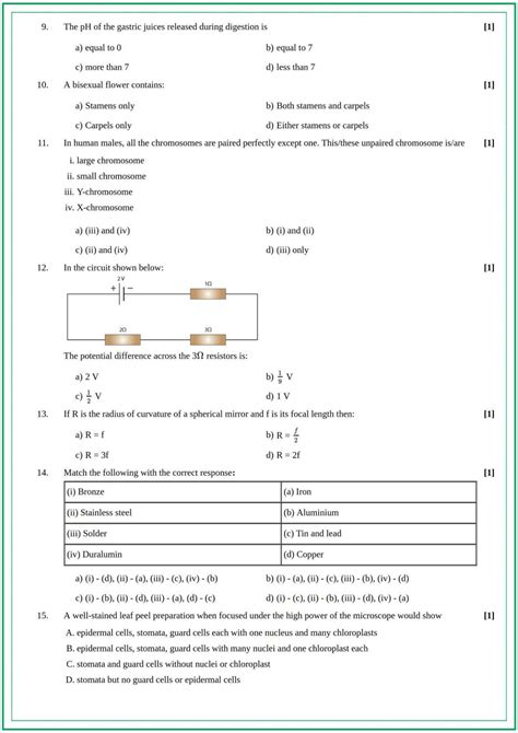 Class 10th Science Simple Paper に対する画像結果