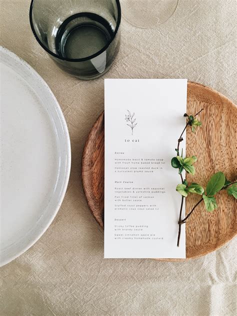 Image result for Simple Menu Card Design Plant-Based