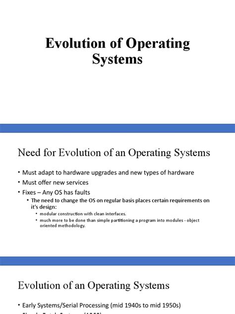 Image result for Operating System Evolution Diagram
