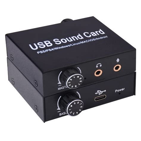 External Sound Card, Tendak USB Audio Adapter with Volume Output and ...