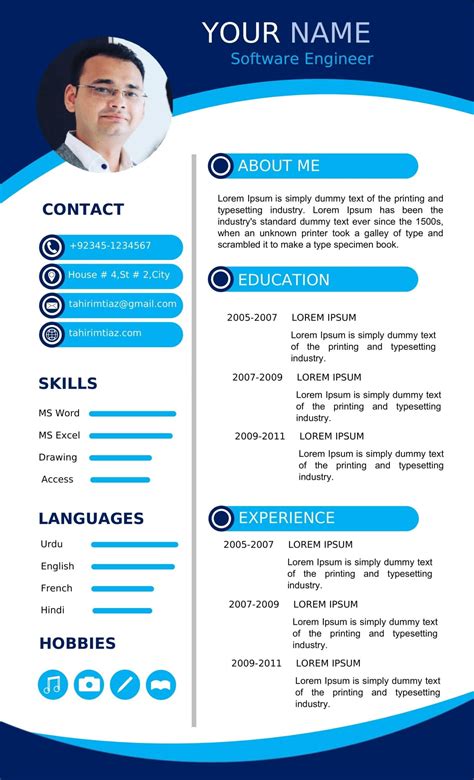 Image result for Sample Resume Format Free Download