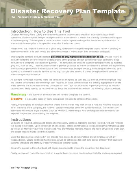 Disaster Recovery Procedure に対する画像結果