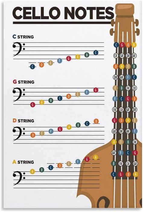 Image result for Cello Notes Drawing