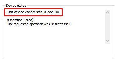 The Device Cannot Start Code 10 MTB に対する画像結果