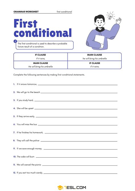 Image result for First Coditional Worksheet