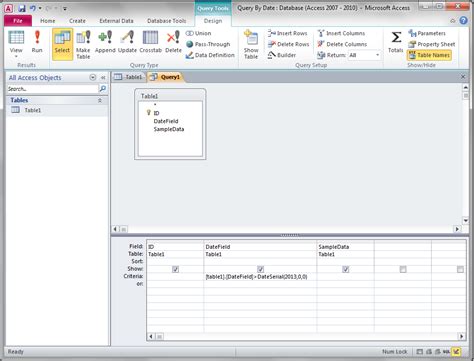 Toradh íomhá ar Access Update Query