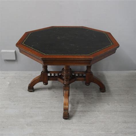 Image result for Leather Top Table Octagonal