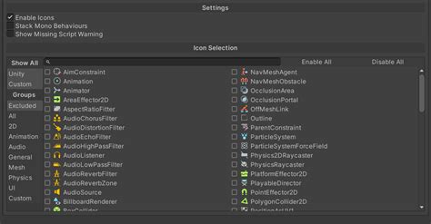 Résultat d’images pour Unity Custom Component Icons