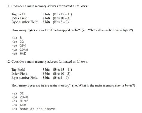 Main Memory Address Format に対する画像結果
