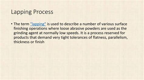 Image result for Lapping Process