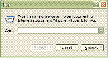 Image result for Windows XP Run Command