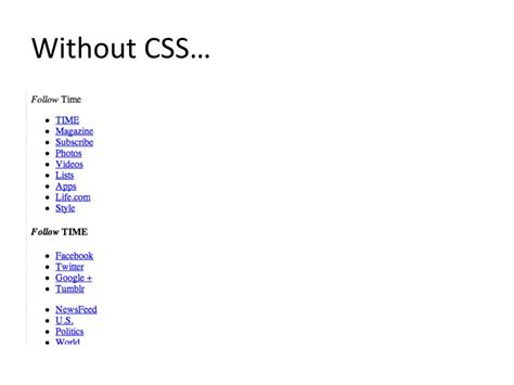 HTML Styling without CSS に対する画像結果
