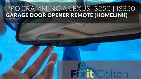 Image result for 2003 Lexus IS300 Homelink Programming