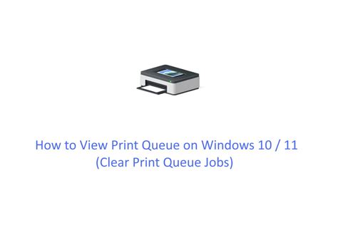 Image result for View the Printer Queue