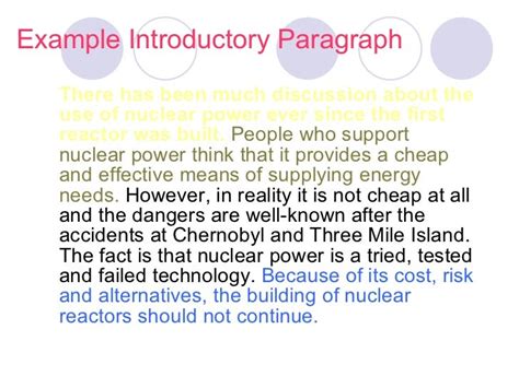 Argumentative Essay Introduction Paragraph に対する画像結果