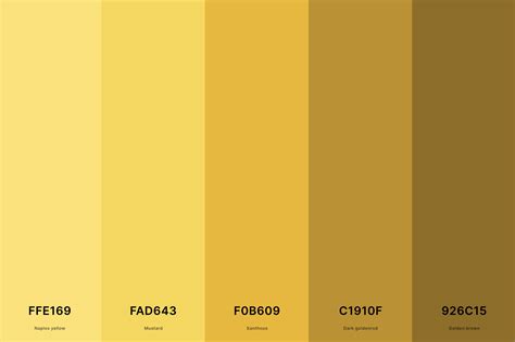 Image result for Yellow Color Shade Code