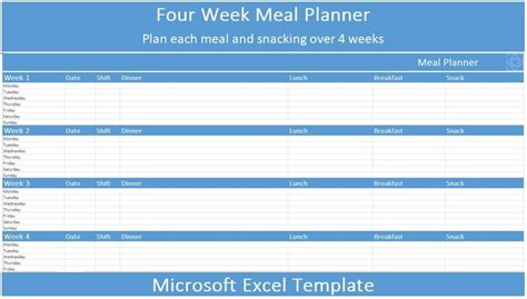 Image result for Excel-based Menu Plan Template