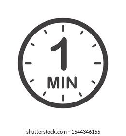 Image result for 1 Minute Sign
