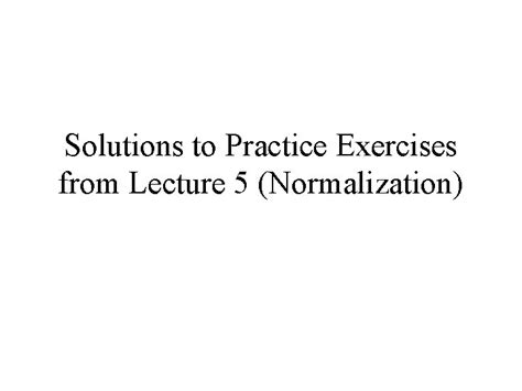 Image result for Normalization 1NF Practice Exercises