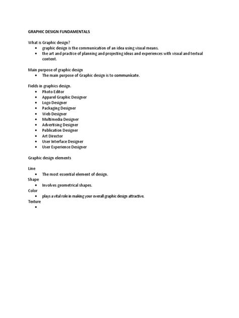 Image result for Graphic Design Course Outline PDF