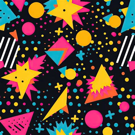 Toradh íomhá ar 90s Neon Pattern