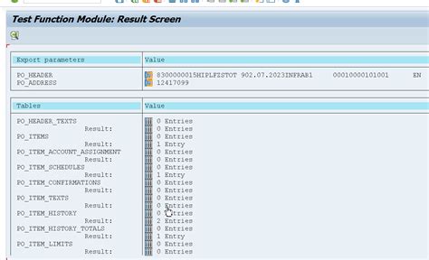 Toradh íomhá ar Create a Bapi Function Module
