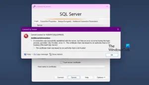 Image result for SQL Server Management Studio Errors Connection