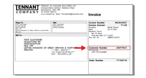Image result for Example of Invoice Number UK