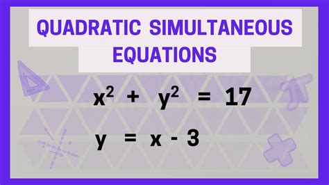 Toradh íomhá ar Simultaneous Equations Questions